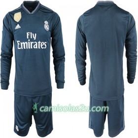 Camisolas de Futebol Real Madrid Criança Equipamento Alternativa 2018/19 Manga Comprida